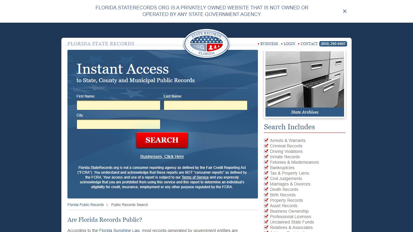 Florida Public Records | StateRecords.org