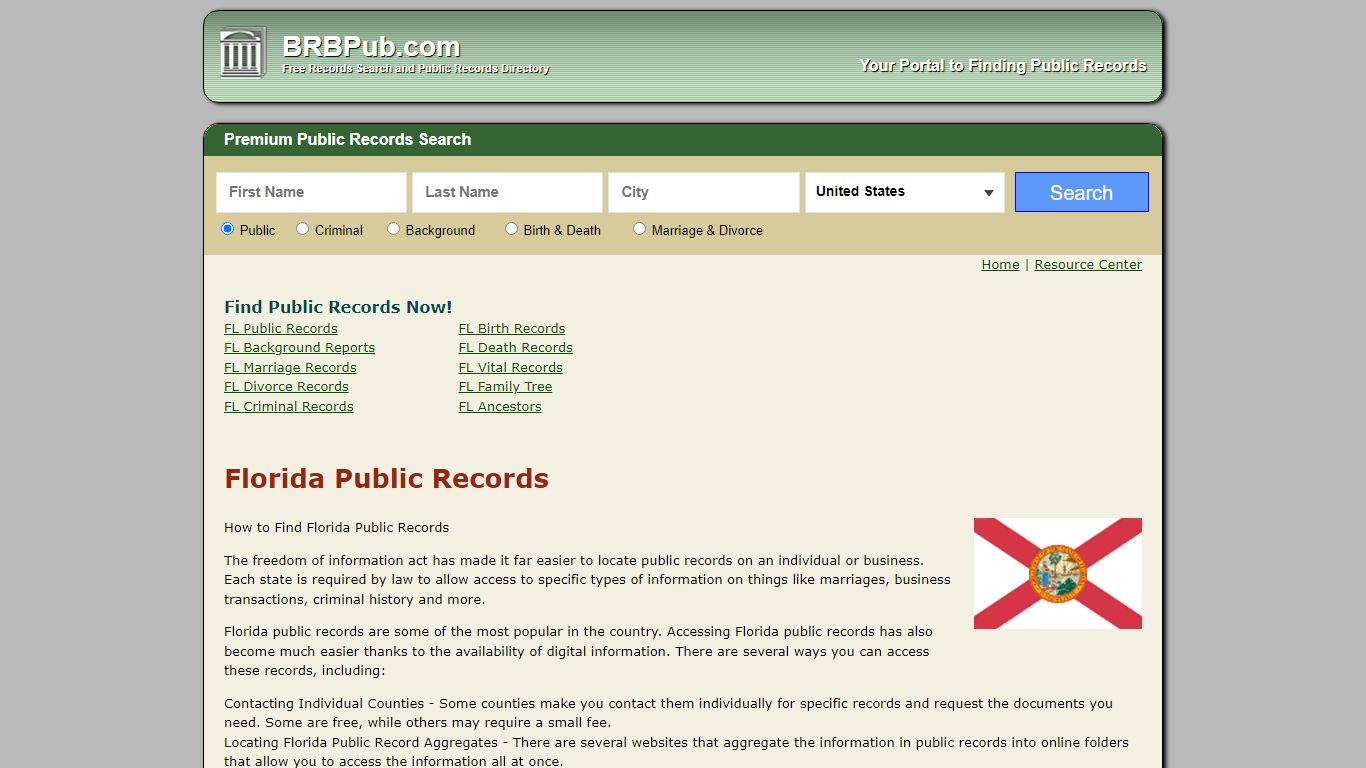 Free Florida Public Records | Search Criminal and Civil Court Records ...
