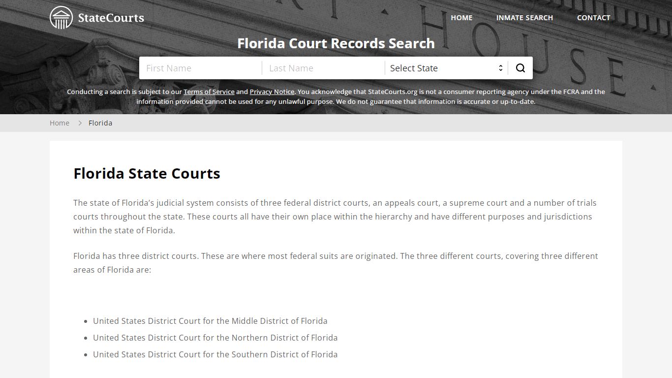 Florida Court Records - FL State Courts